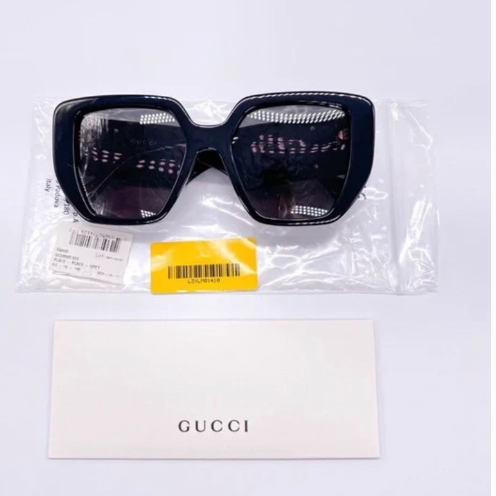💯- NEW GUCCI GG0956S 003 BLACK SUNGLASSES GUCCI WOMEN’S EYEWEAR GUCCI GG095… - Picture 5 of 11